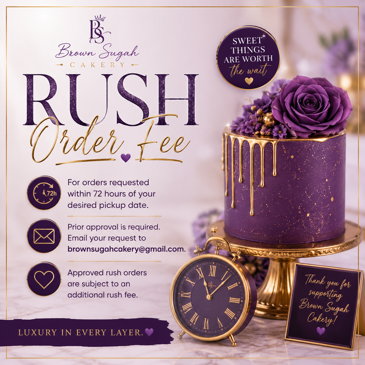 Rush Order Request Fee